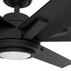 Casablanca Fan Company 53470 Matte Black 65 Inch Melia Energy Star Matte Black Damp Rated Ceiling Fan With Led Light Kit And Wall Control Image 8