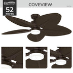 Casablanca Fan Company 53724 Matte Bronze 52 In Coveview - Matte Bronze Image 7