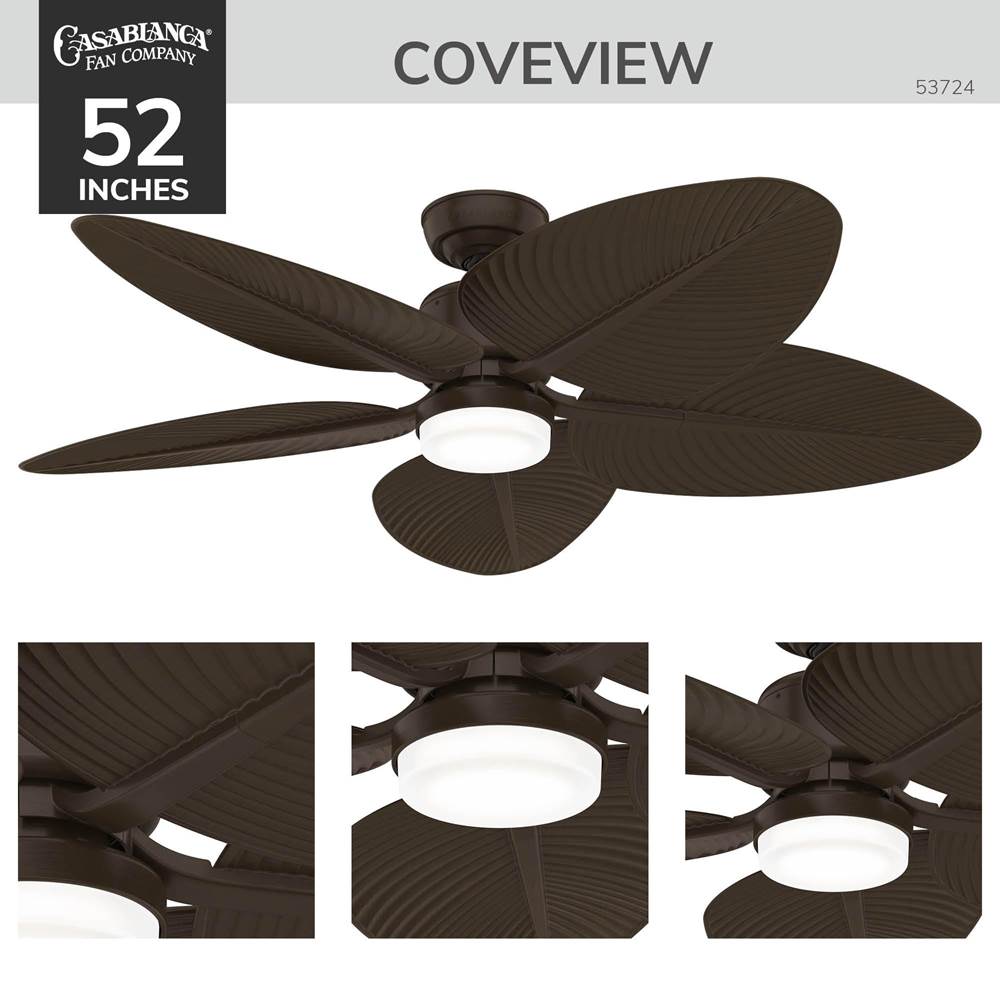 Casablanca Fan Company 53724 Matte Bronze 52 In Coveview - Matte Bronze Image 7