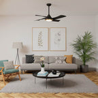 Casablanca Fan Company 52846 Matte Black 52 Inch Vespucci Matte Black Damp Rated Ceiling Fan With Led Light Kit And Handheld Remote Image 3