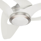 Casablanca Fan Company Inez 60 Inch Inez Energy Star Brushed Nickel Damp Rated Ceiling Fan With Led Light Kit And Wall Control