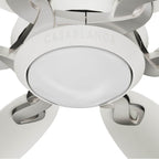 Casablanca Fan Company 53584 Fresh White Casablanca 60 Inch Azalea Energy Star Fresh White Damp Rated Ceiling Fan With Led Light Kit And Wall Control And Handheld Remote Image 3