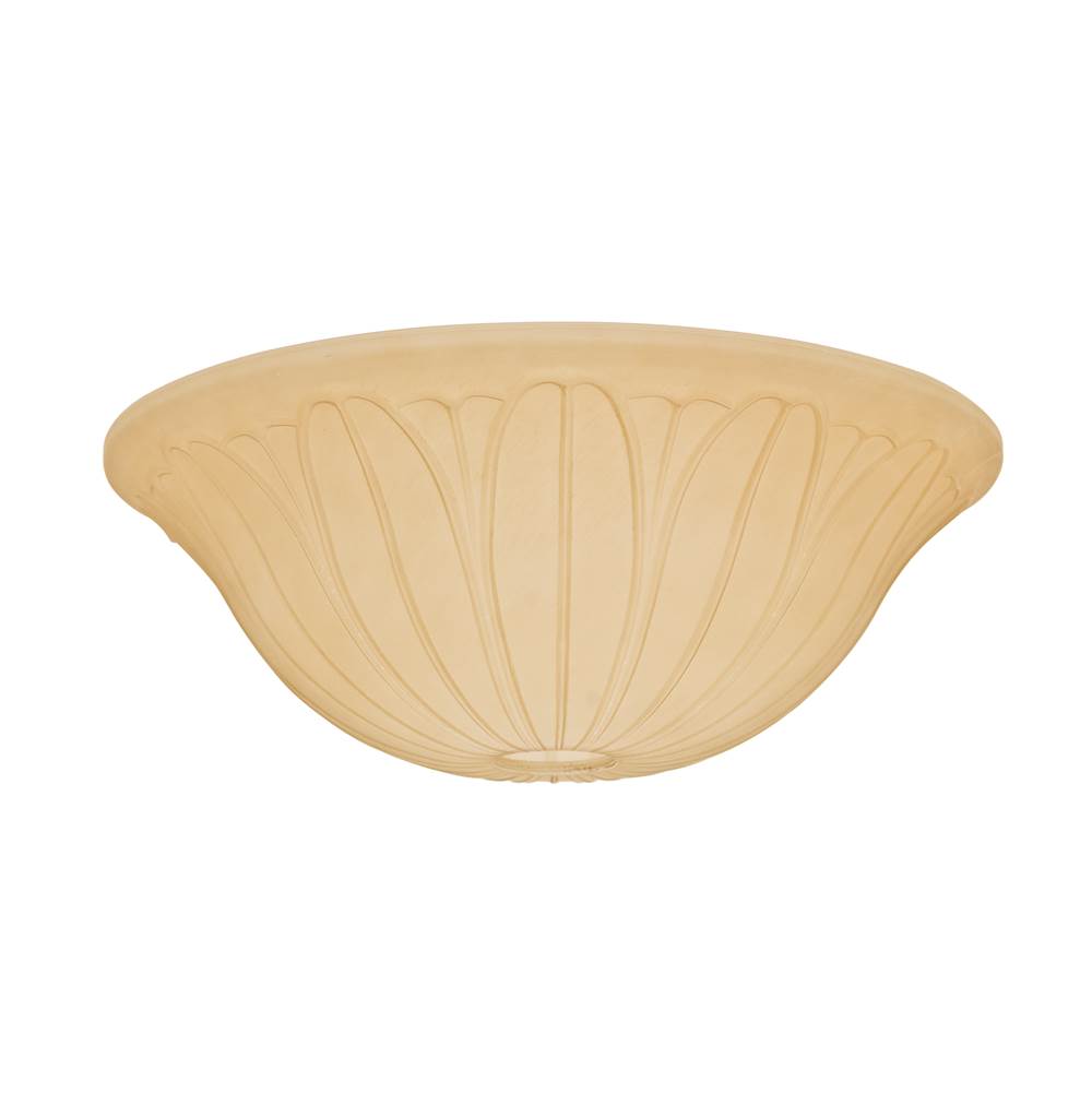 Casablanca Fan Company  Tropical Leaf Toffee Glass Bowl