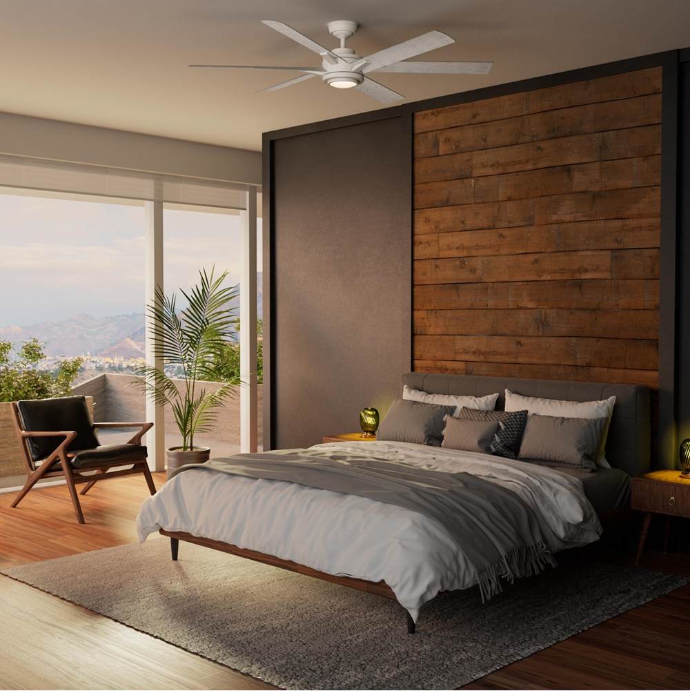 Casablanca Fan Company 53568 Fresh White 65 Inch Melia Energy Star Fresh White Damp Rated Ceiling Fan With Led Light Kit And Wall Control Image 3