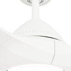 Casablanca Fan Company  56 Inch Surea Fresh White Damp Rated Ceiling Fan With Led Light Kit And Handheld Remote