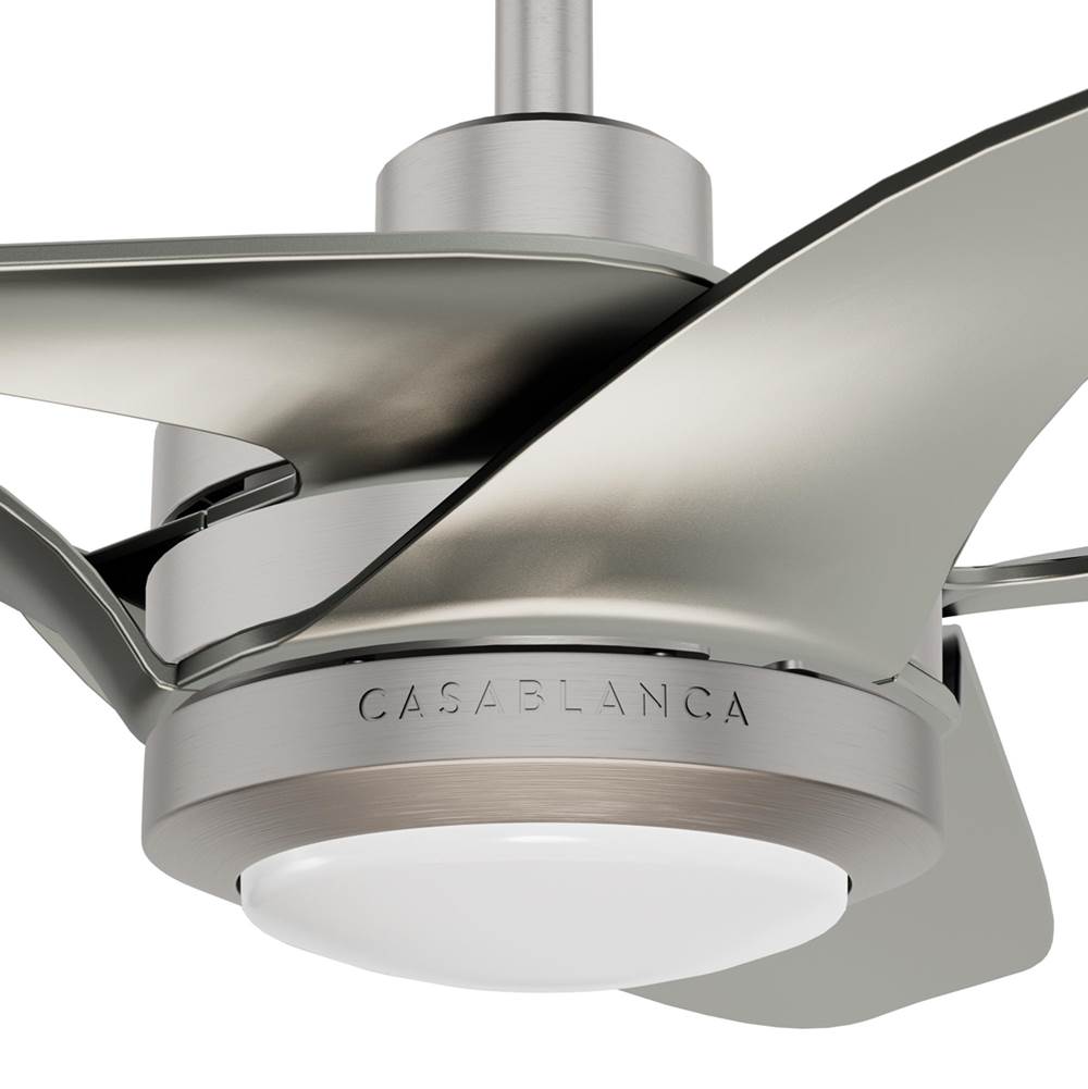 Casablanca Fan Company 53469 Brushed Nickel 60 Inch Inez Energy Star Brushed Nickel Damp Rated Ceiling Fan With Led Light Kit And Wall Control Image 5