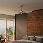 Casablanca Fan Company 53467 Brass 54 Inch Elise Energy Star Brass Damp Rated Ceiling Fan With Led Light Kit And Wall Control Image 2