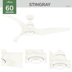 Casablanca Fan Company 53513 Matte White 60 In St Ingray - Porcela In White Image 7