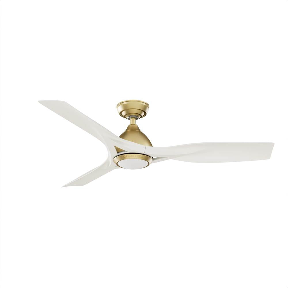 Casablanca Fan Company 53467 Brass 54 Inch Elise Energy Star Brass Damp Rated Ceiling Fan With Led Light Kit And Wall Control Image 1
