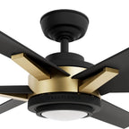 Casablanca Fan Company 53471 Matte Black 65 Inch Melia Energy Star Matte Black Damp Rated Ceiling Fan With Led Light Kit And Wall Control Image 5