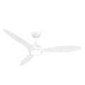 Casablanca Fan Company 52855 Fresh White 56 Inch Surea Fresh White Damp Rated Ceiling Fan With Led Light Kit And Handheld Remote Image 1