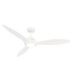Casablanca Fan Company 52855 Fresh White 56 Inch Surea Fresh White Damp Rated Ceiling Fan With Led Light Kit And Handheld Remote Image 1