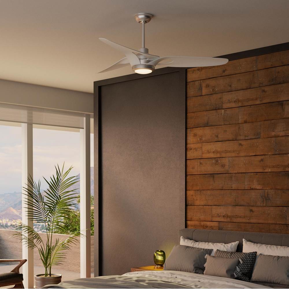Casablanca Fan Company 53565 Brushed Nickel 60 Inch Inez Energy Star Brushed Nickel Damp Rated Ceiling Fan With Led Light Kit And Wall Control Image 2