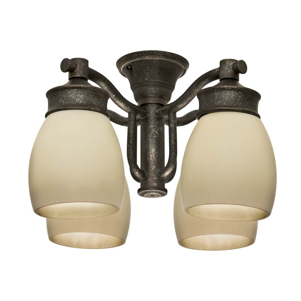 Casablanca Fan Company  Outdoor Four-light Aged Bronze Fixture