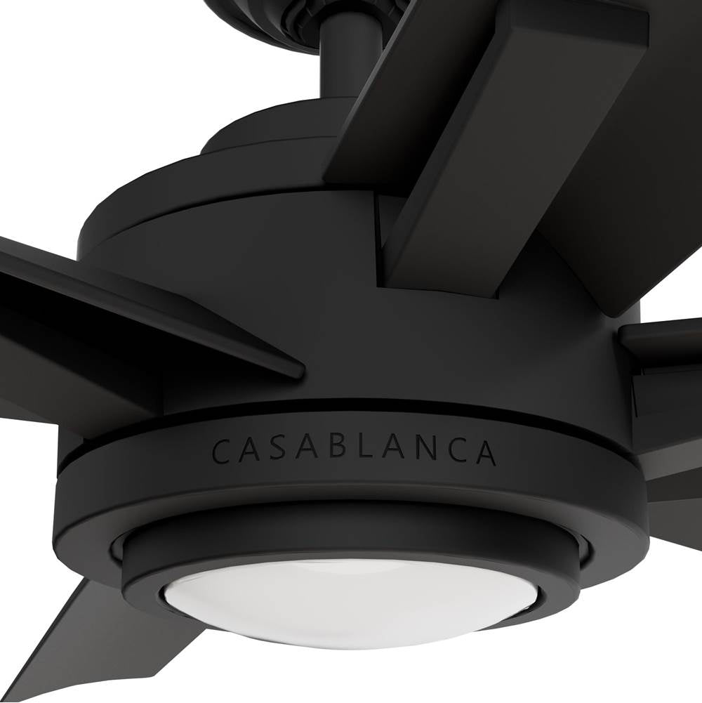 Casablanca Fan Company 53470 Matte Black 65 Inch Melia Energy Star Matte Black Damp Rated Ceiling Fan With Led Light Kit And Wall Control Image 7