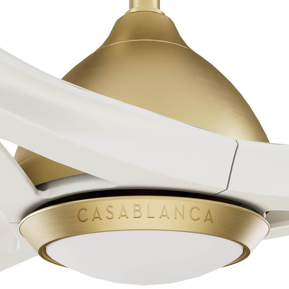 Casablanca Fan Company 53467 Brass 54 Inch Elise Energy Star Brass Damp Rated Ceiling Fan With Led Light Kit And Wall Control Image 7