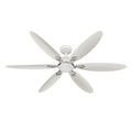 Casablanca Fan Company 53584 Fresh White Casablanca 60 Inch Azalea Energy Star Fresh White Damp Rated Ceiling Fan With Led Light Kit And Wall Control And Handheld Remote Image 1