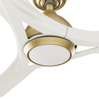 Casablanca Fan Company Elise 54 Inch Elise Energy Star Brass Damp Rated Ceiling Fan With Led Light Kit And Wall Control