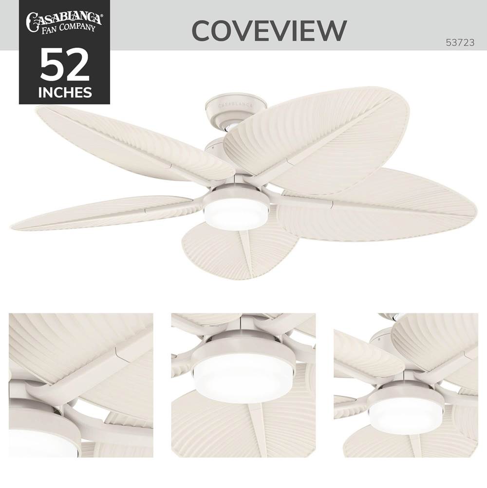 Casablanca Fan Company 53723 Cream 52 In Coveview - Cream Image 7