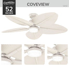 Casablanca Fan Company 53723 Cream 52 In Coveview - Cream Image 7