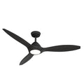Casablanca Fan Company 52856 Matte Black Casablanca 56 Inch Surea Matte Black Damp Rated Ceiling Fan With Led Light Kit And Handheld Remote Image 1