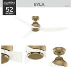 Casablanca Fan Company 53721 Luxe Gold 52 In Eyla - Luxe Gold Image 7