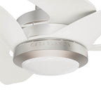 Casablanca Fan Company 53565 Brushed Nickel 60 Inch Inez Energy Star Brushed Nickel Damp Rated Ceiling Fan With Led Light Kit And Wall Control Image 7