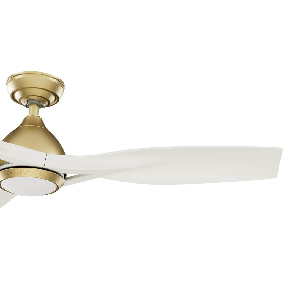 Casablanca Fan Company 53467 Brass 54 Inch Elise Energy Star Brass Damp Rated Ceiling Fan With Led Light Kit And Wall Control Image 4