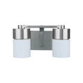 Craftmade 12314BNK2 Brushed Polished Nickel District 2 Light Vanity In Brushed Polished Nickel Image 1