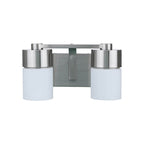 Craftmade 12314BNK2 Brushed Polished Nickel District 2 Light Vanity In Brushed Polished Nickel Image 1