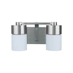 Craftmade District 2 Light Vanity In Brushed Polished Nickel