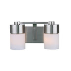 Craftmade 12314BNK2 Brushed Polished Nickel District 2 Light Vanity In Brushed Polished Nickel Image 2