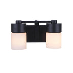 Craftmade 12314FB2 Flat Black District 2 Light Vanity In Flat Black Image 2