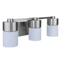 Craftmade 12322BNK3 Brushed Polished Nickel District 3 Light Vanity In Brushed Polished Nickel Image 1