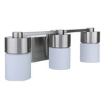 Craftmade 12322BNK3 Brushed Polished Nickel District 3 Light Vanity In Brushed Polished Nickel Image 1