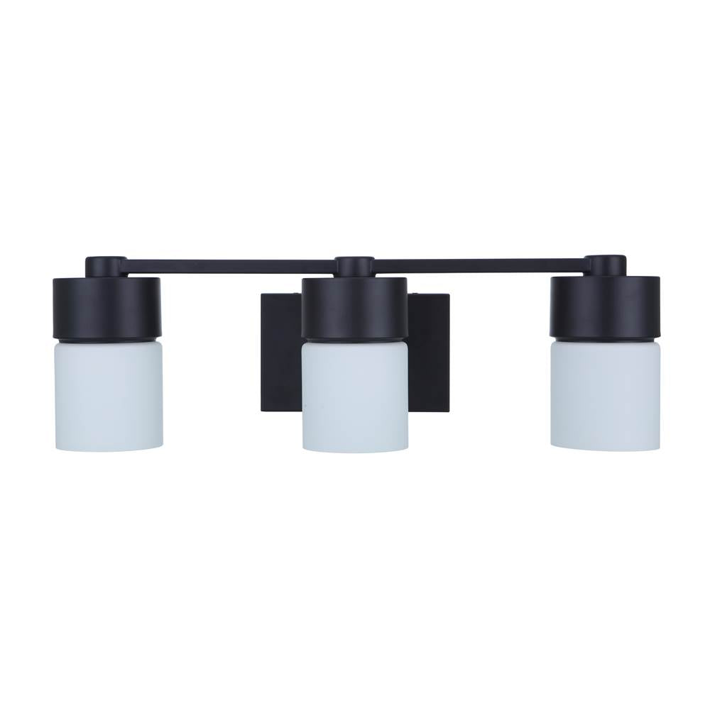Craftmade District 3 Light Vanity In Brushed Polished Nickel