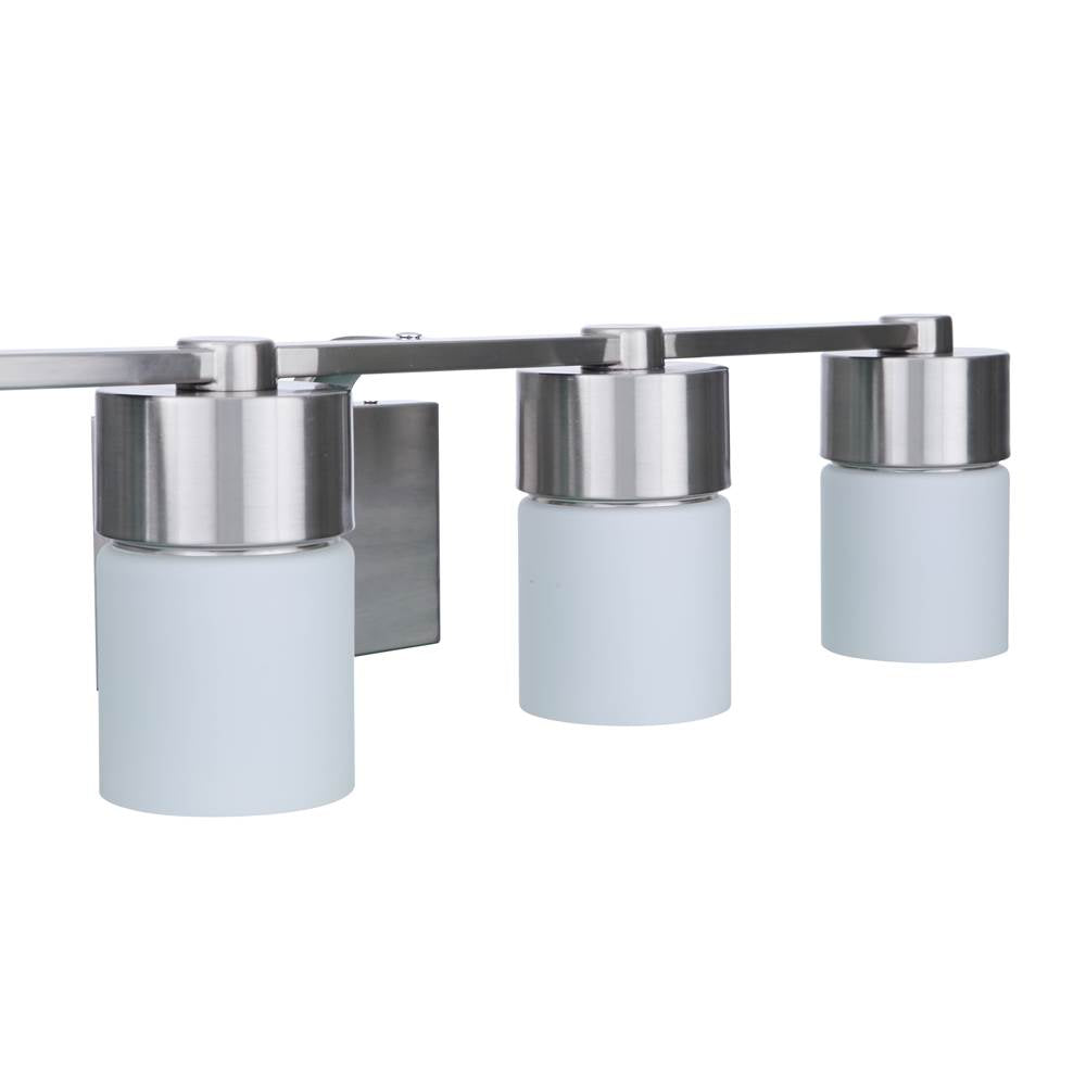 Craftmade 12331BNK4 Brushed Polished Nickel District 4 Light Vanity In Brushed Polished Nickel Image 1