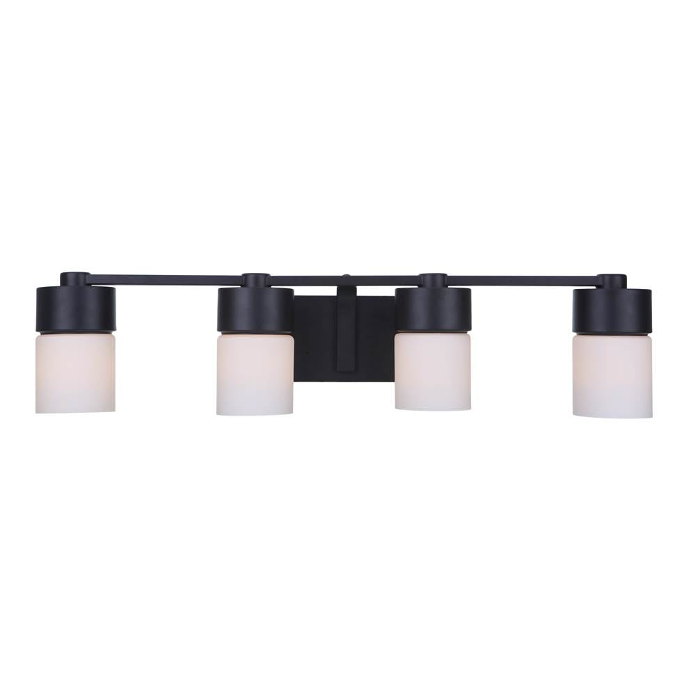 Craftmade 12331FB4 Flat Black District 4 Light Vanity In Flat Black Image 2