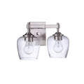 Craftmade Stellen 2 Light Vanity In Brushed Polished Nickel