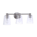Craftmade Emilio 3 Light Vanity In Brushed Polished Nickel