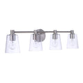 Craftmade Emilio 4 Light Vanity In Brushed Polished Nickel