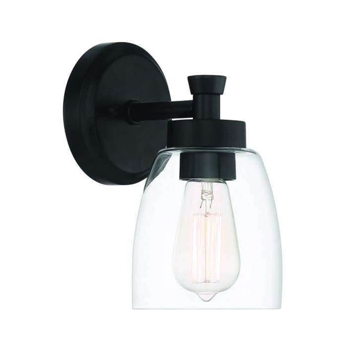 Craftmade Henning 1 Light Sconce In Flat Black