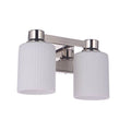 Craftmade Bretton 2 Light Vanity In Polished Nickel