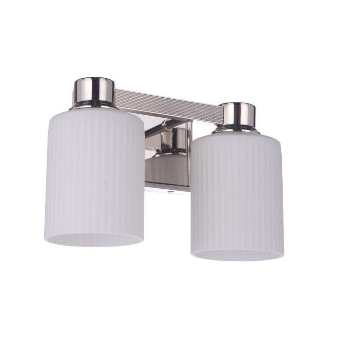 Craftmade Bretton 2 Light Vanity In Polished Nickel