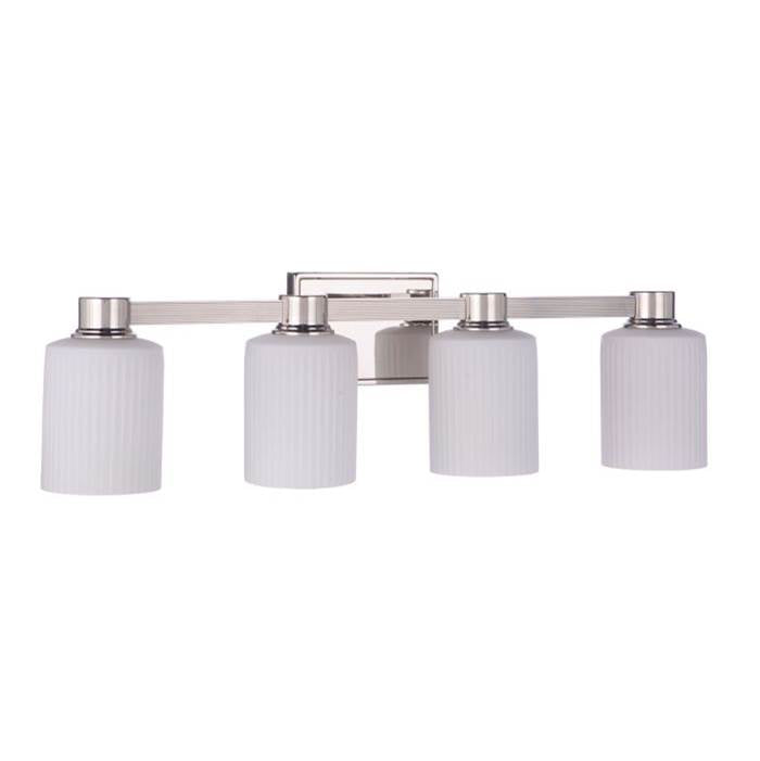Craftmade Bretton 4 Light Vanity In Polished Nickel