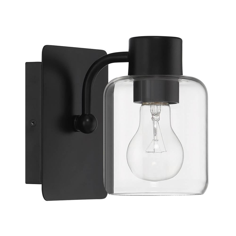 Craftmade Rori 1 Light Wall Sconce In Flat Black