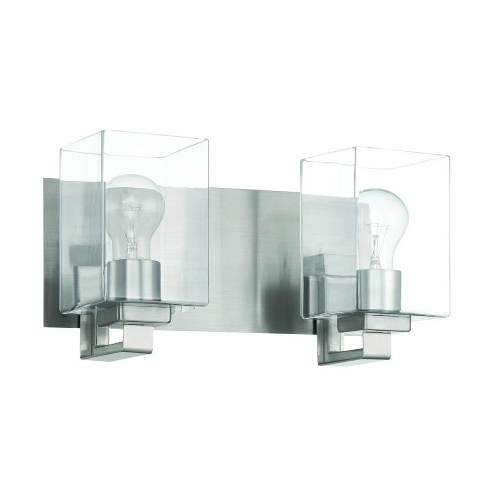 Craftmade Mcclane 2 Light Vanity In Brushed Polished Nickel