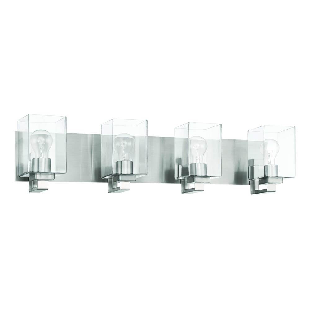 Craftmade Mcclane 4 Light Vanity In Brushed Polished Nickel