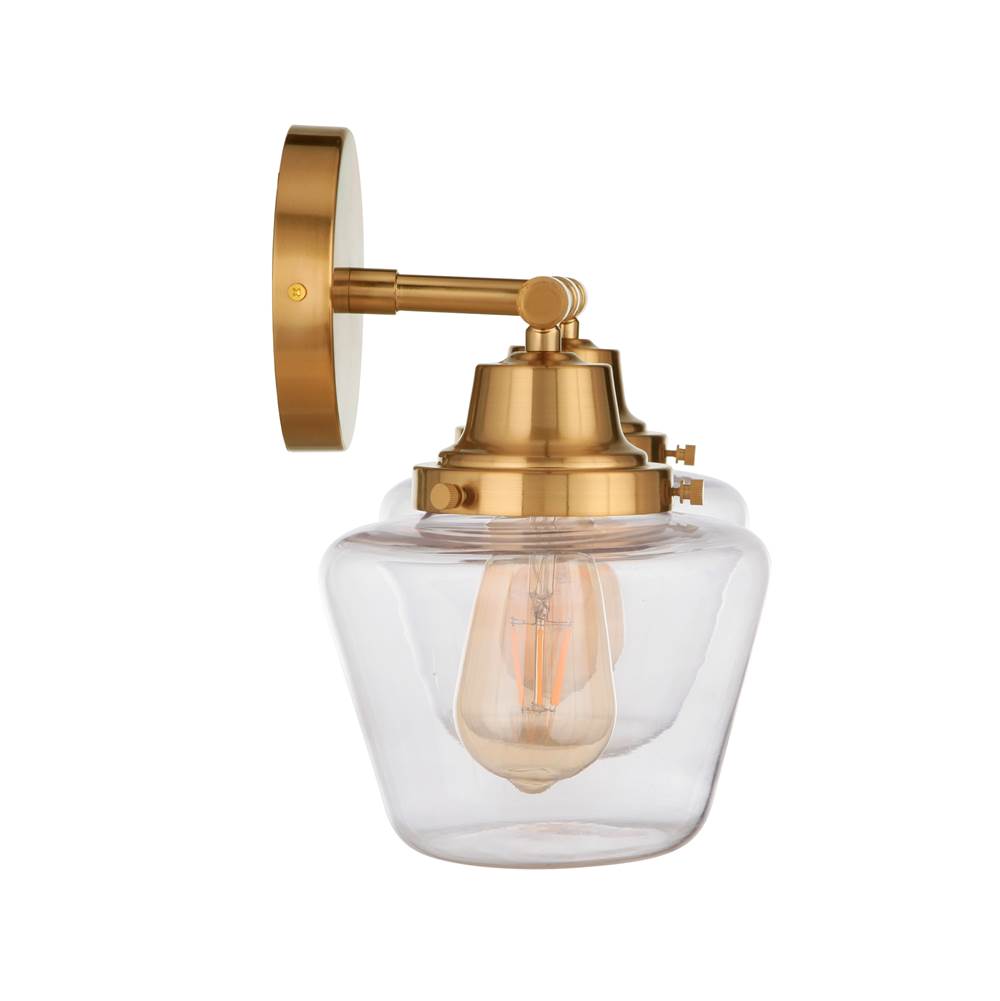 Craftmade 19518SB2 Satin Brass Essex 2 Light Vanity In Satin Brass Image 4