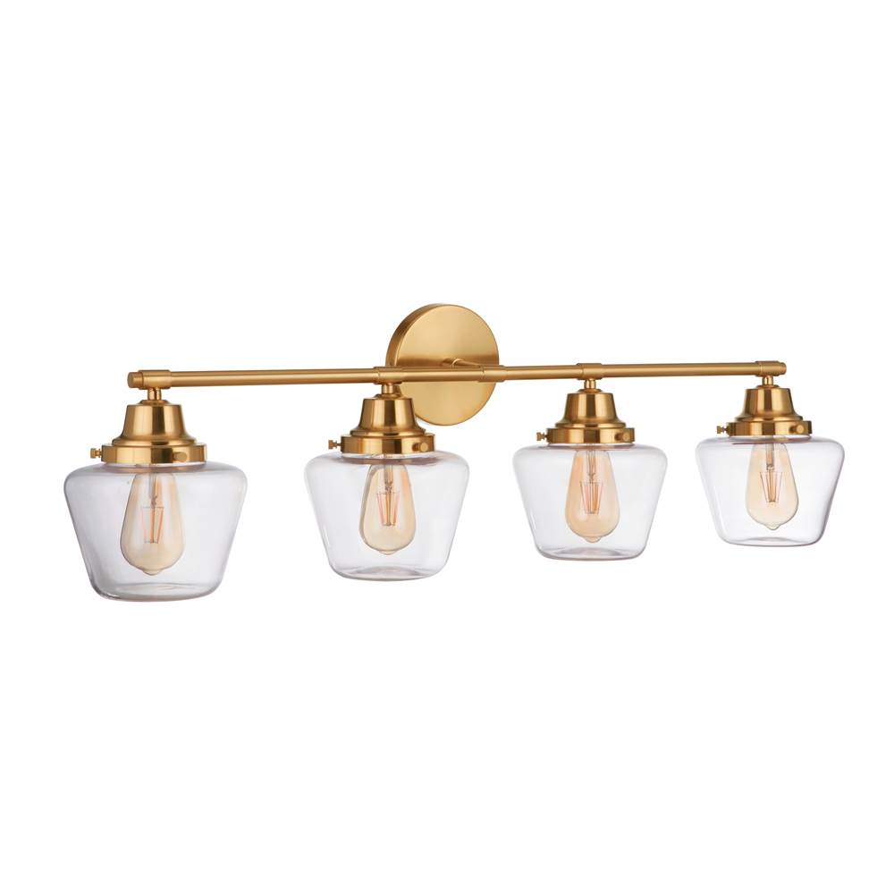 Craftmade Essex 4 Light Vanity In Brushed Polished Nickel